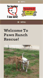 Mobile Screenshot of pawsranchrescue.org